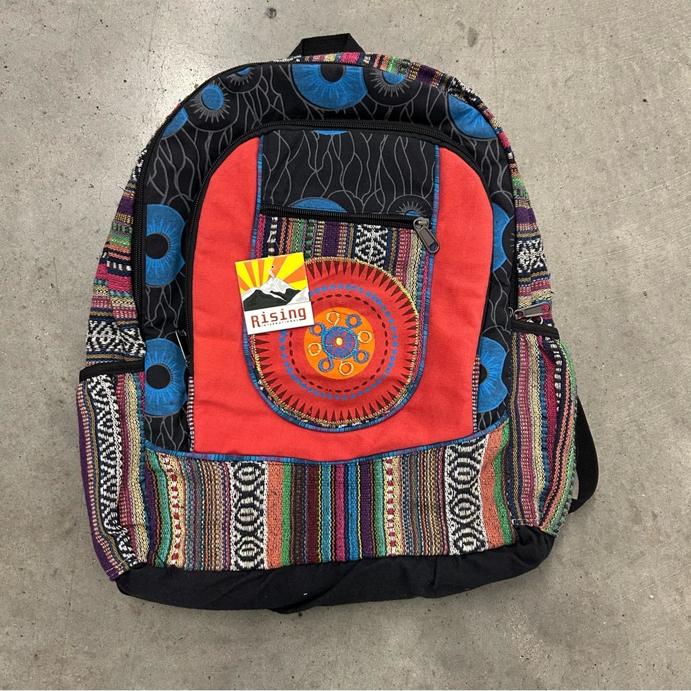 Rising International Hippie Boho Backpack